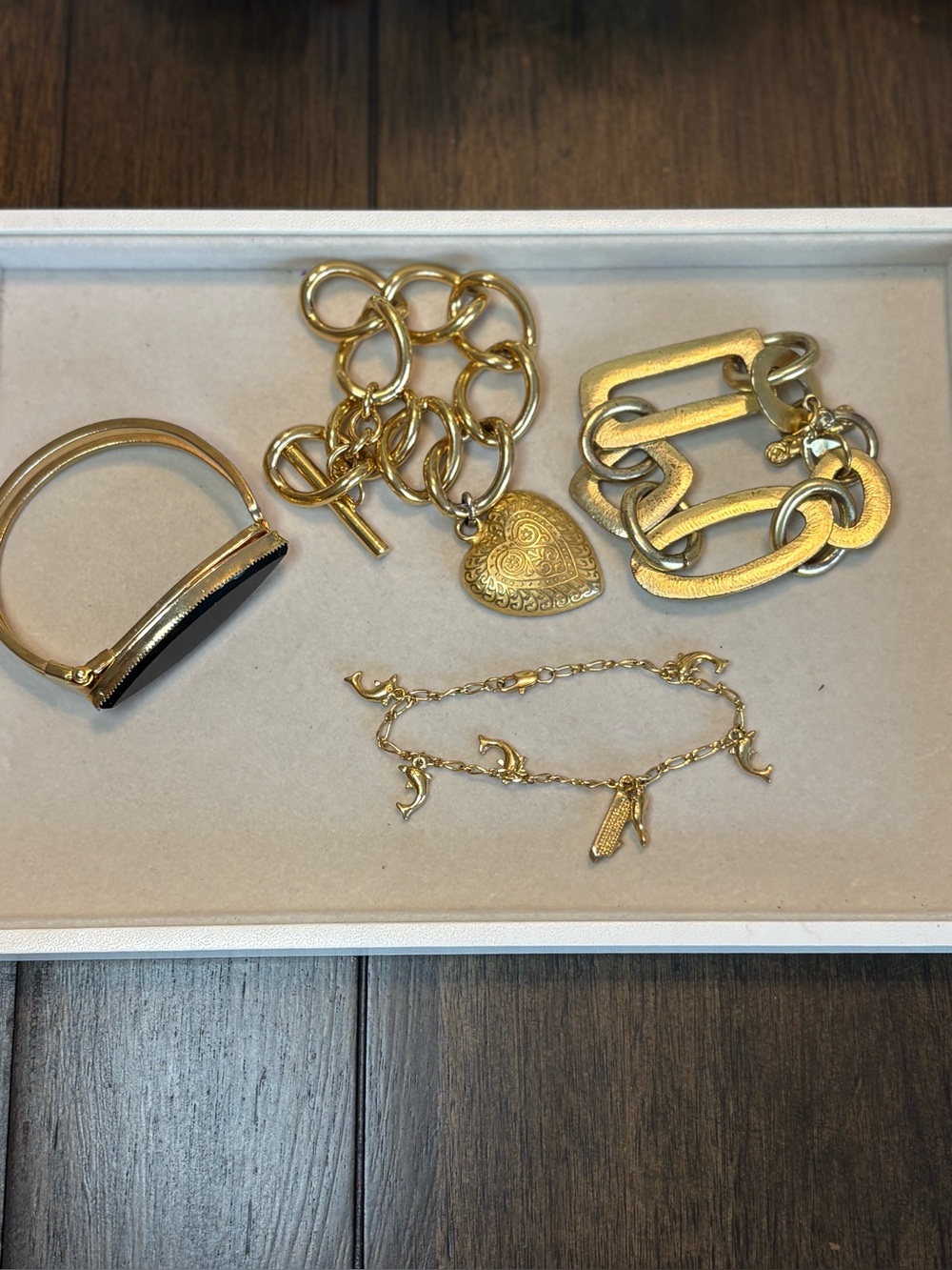 Gold-Tone Resale Bracelet Lot